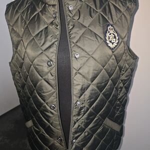 Lauren Ralph Lauren Quilted Vest in Olive Green